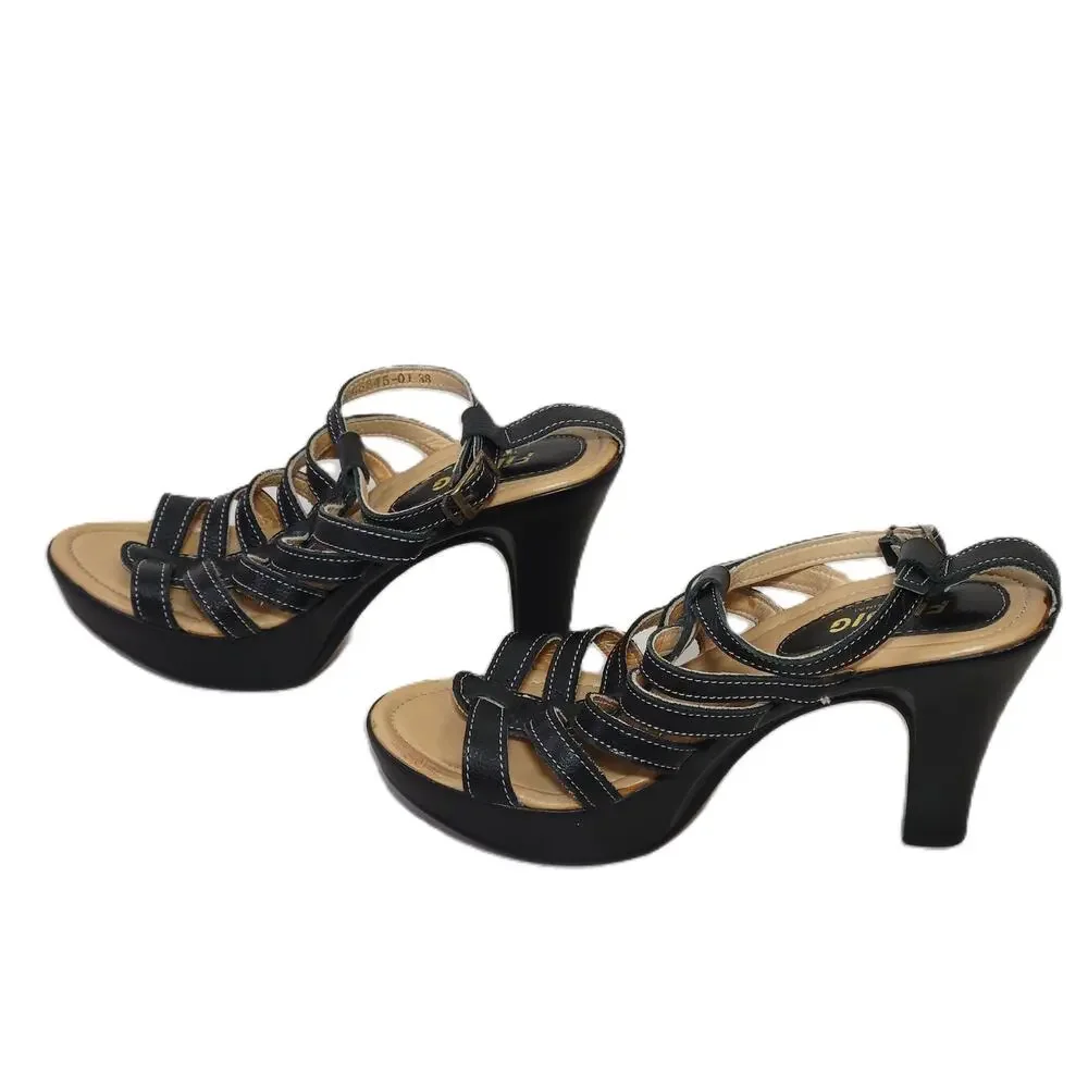 Findig Black High Heel‎ Sandals Women's Size EU 38 / US 7.5
